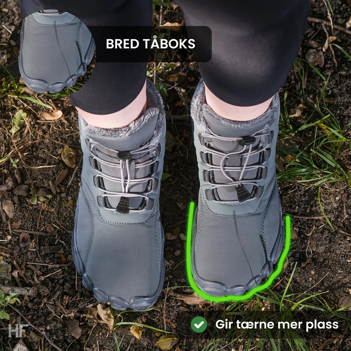 Caspar Pro - Non-slip & Water-Resistant Winter Barefoot Shoe